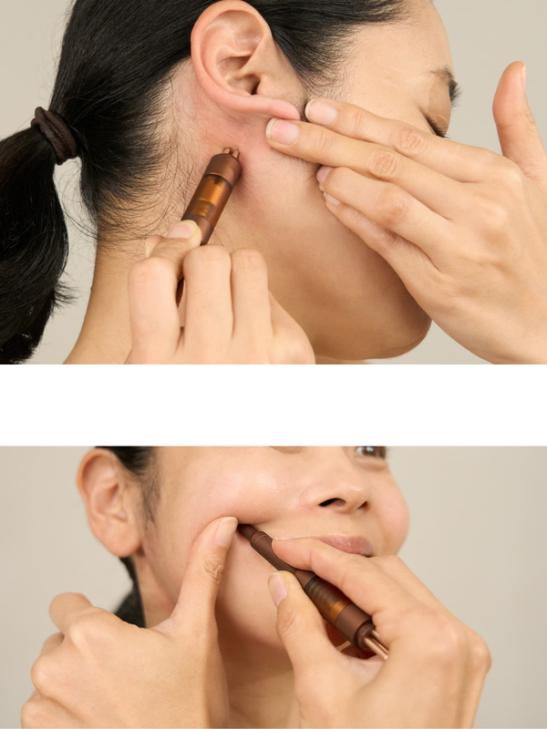 THE FACE POiNTER 7th Facial Massage Tool Deep Red Japanese Beauty Pressure Point Tool