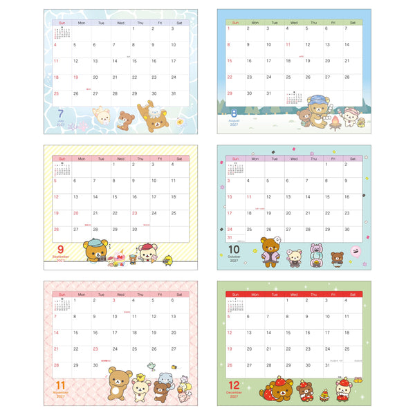 Rilakkuma 2027 Desk Calendar – Zodiac Edition TD-30065