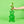 Load image into Gallery viewer, Balvi Yummy Bear Green Glass Flower Vase
