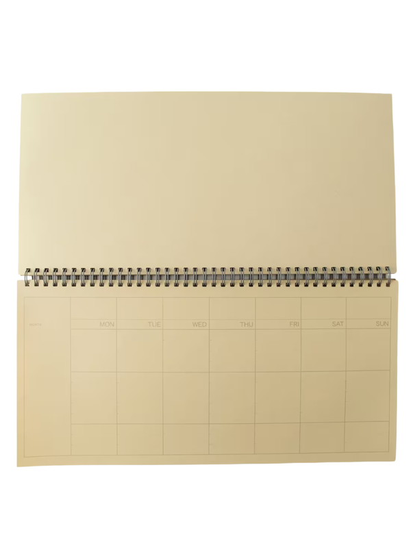 MUJI Kraft Desk Schedule Notebook