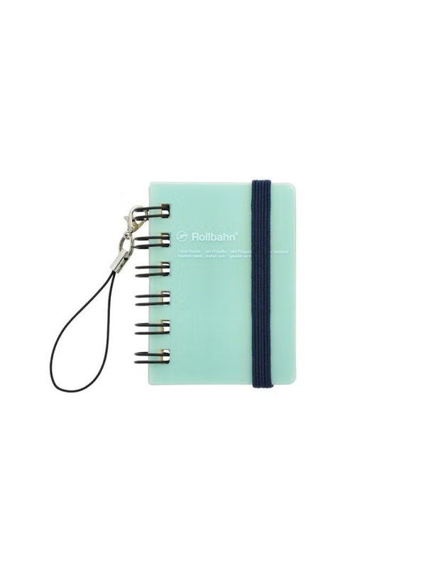 Rollbahn Micro Mini Notebook Clear Cover 120 Pages Grid Keychain Memo Pad Pocket Size Japan