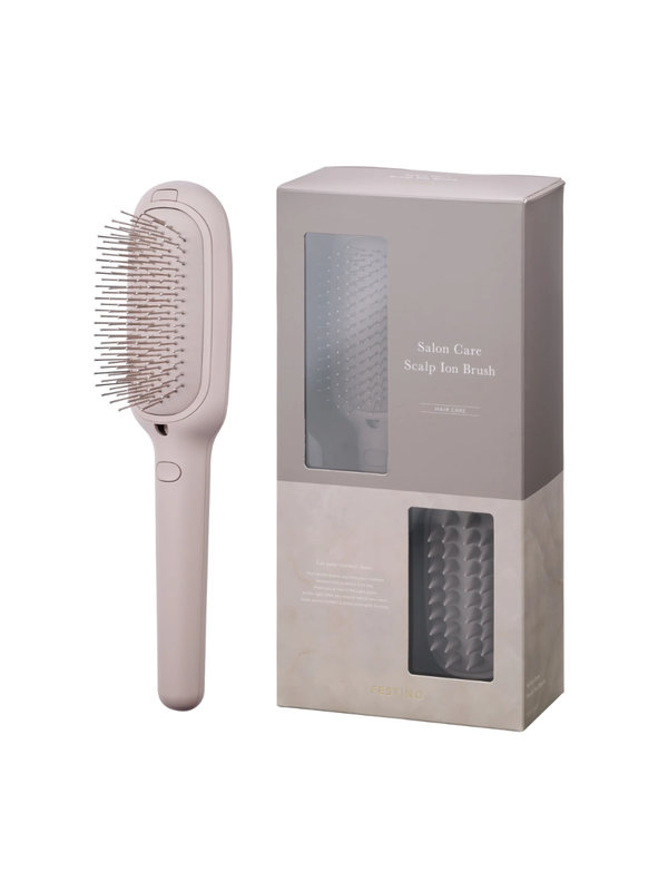 FESTINO Salon Care Scalp Ion Brush Sonic Vibration 2-Way Hair Styling Brush