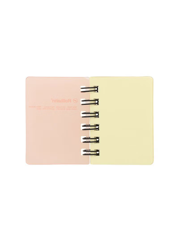 Rollbahn Micro Mini Notebook Clear Cover 120 Pages Grid Keychain Memo Pad Pocket Size Japan