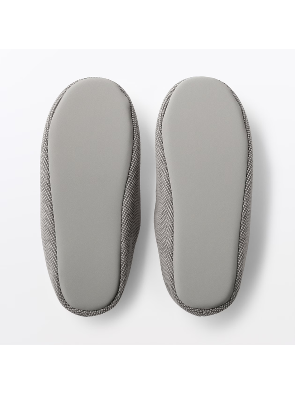 MUJI Cotton Twill Indoor Slippers with Firm Cushioned Sole