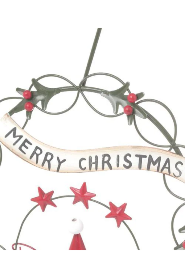 studio CLIP Christmas 2026 Tin Santa Circle Decoration