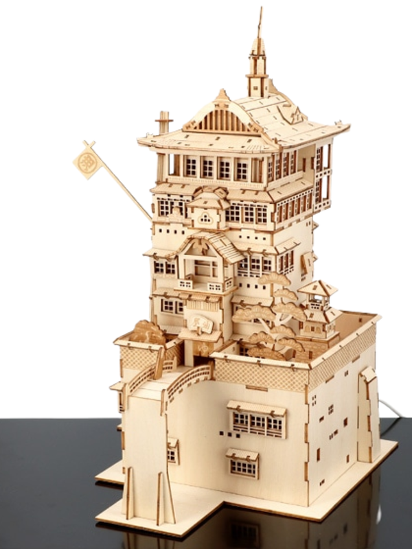 Spirited Away Yubaba’s Bathhouse Wooden 3D Puzzle