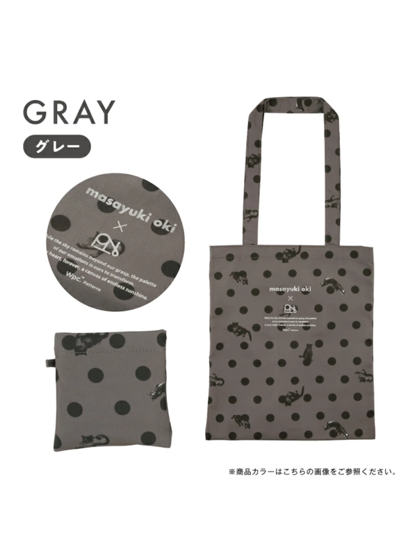 Masayuki Oki x Wpc. Waterproof Tote Bag Cat Polka Dot