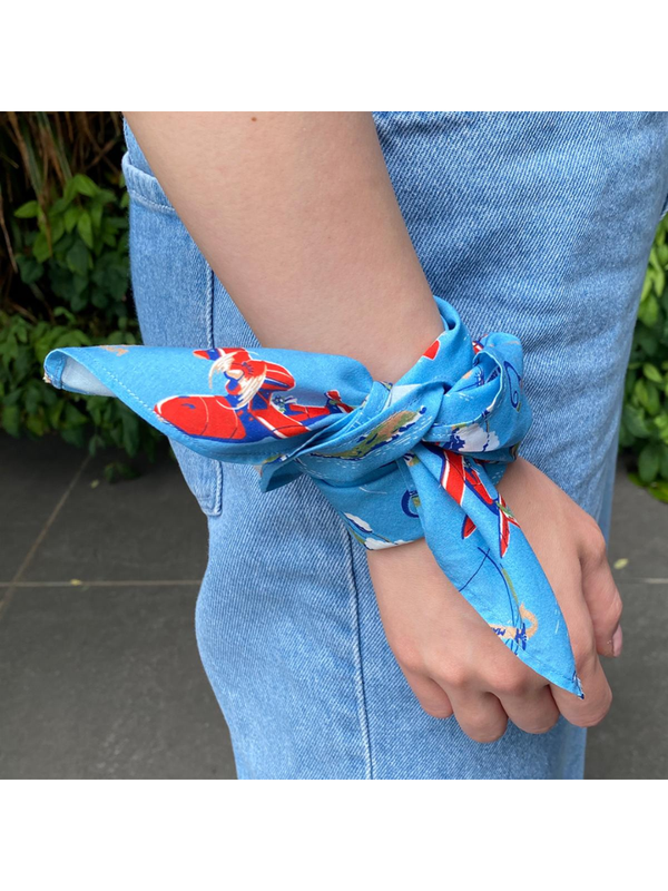 Porco Rosso Hawaiian Bandana Flying Boats Sky & Sea