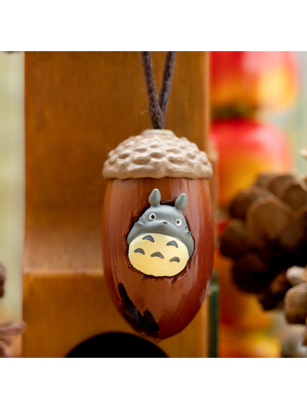 My Neighbor Totoro Rolling Acorn Holder Keychain Totoro and Little Totoro