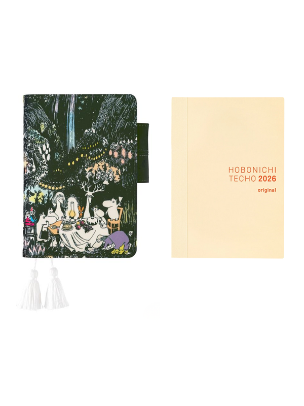 Hobonichi Techo 2026 Moomin Series "A Big Party Night" A6 Planner + Cover