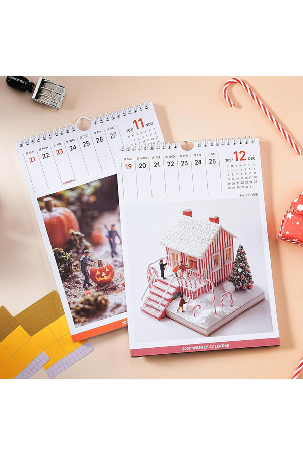2027 Minimalist Weekly Desk & Wall Calendar