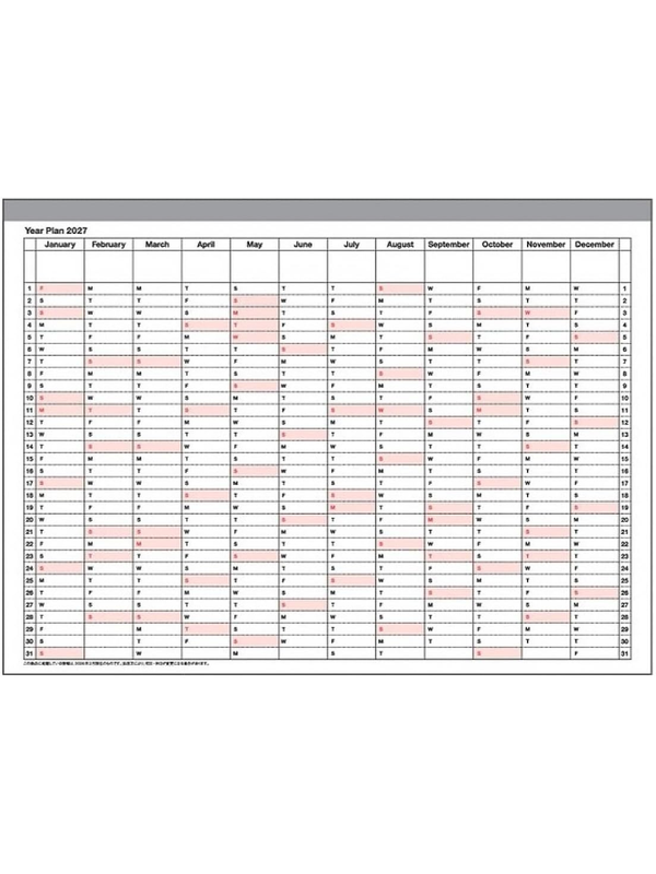MARK'S 2027 Notebook Calendar Planner B6 September 2026 Start 27ADR-NB2