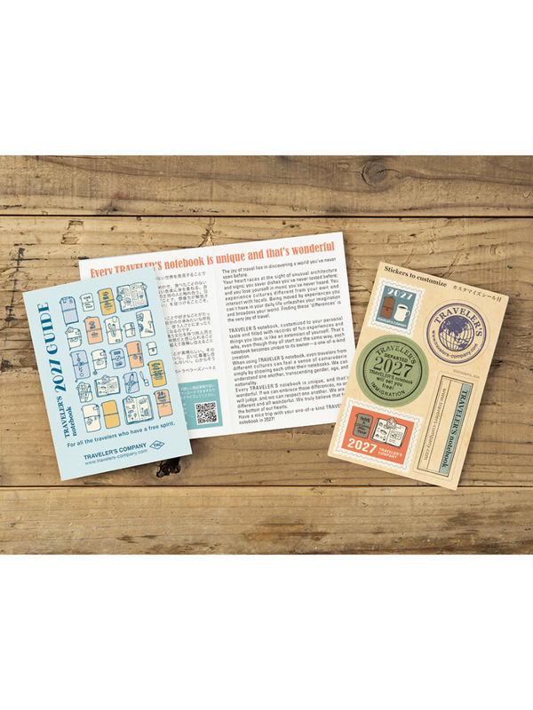 TRAVELER'S notebook Passport Size 2027 Weekly Diary Refill 2-Book Set