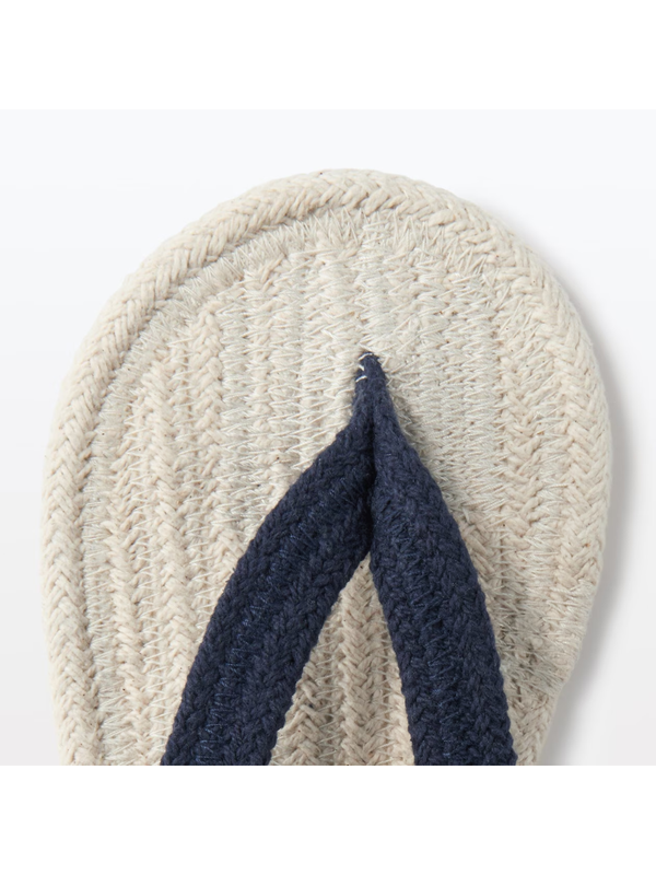 MUJI Cotton Room Sandals Thong Slippers Indoor Slippers