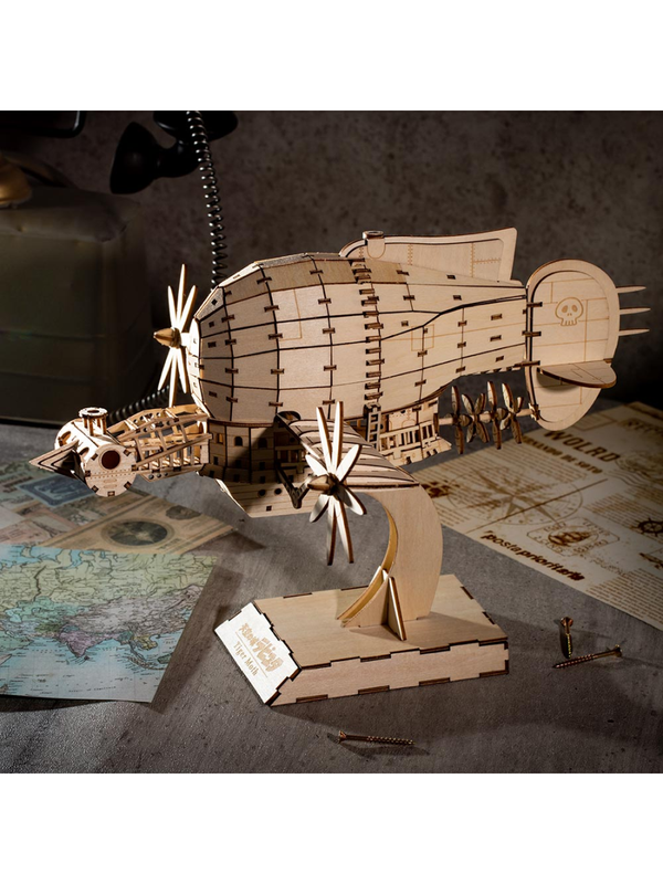 Castle in the Sky Tiger Moth Wooden 3D Puzzle