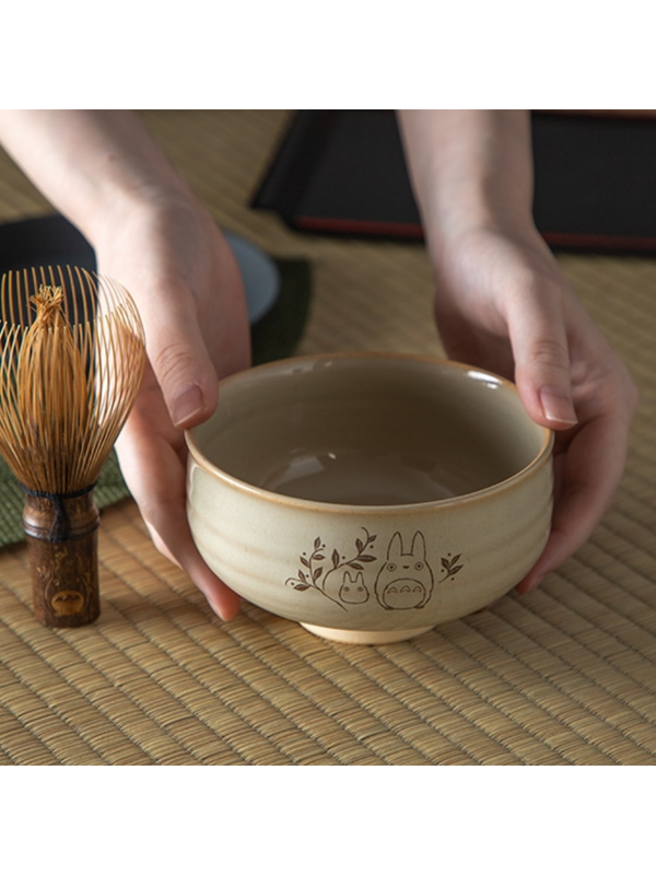 My Neighbor Totoro Matcha Tea Bowl Akahada Ware Ceramic