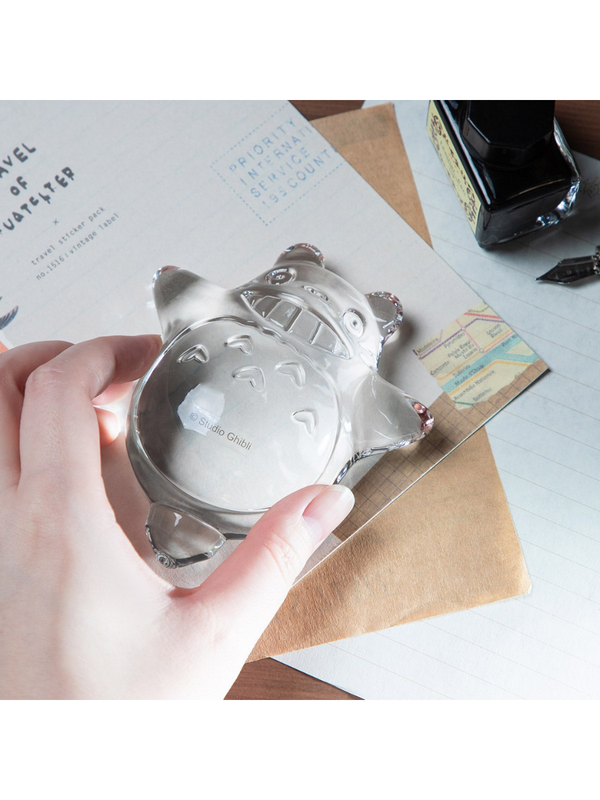 My Neighbor Totoro Crystal Glass Paperweight (Spinning Top Totoro Design)