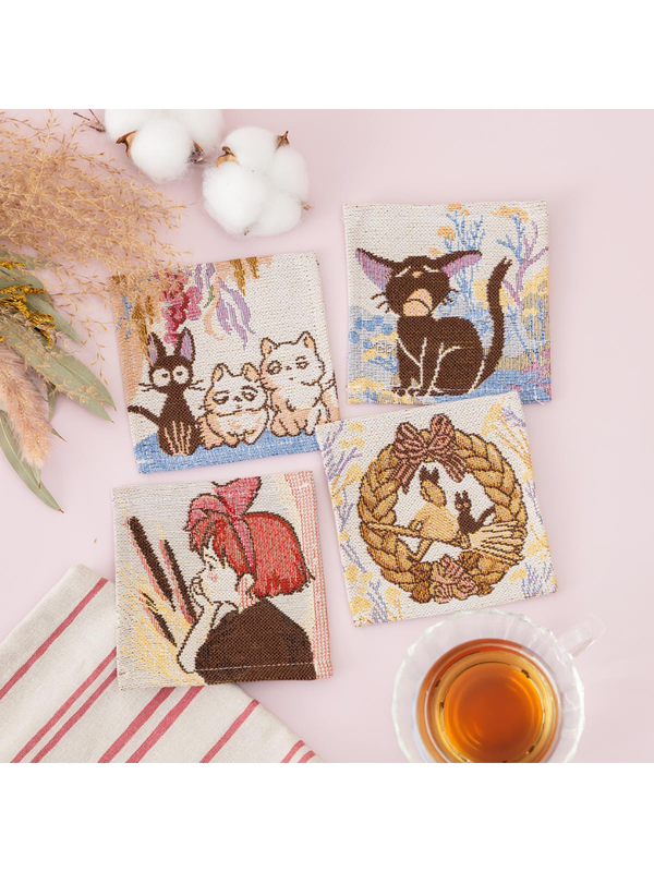 Kiki's Delivery Service Gobelin Coasters Set of 4
