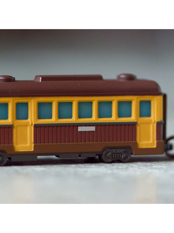 Light Up Train Keychain LED Anime Style Railway Charm