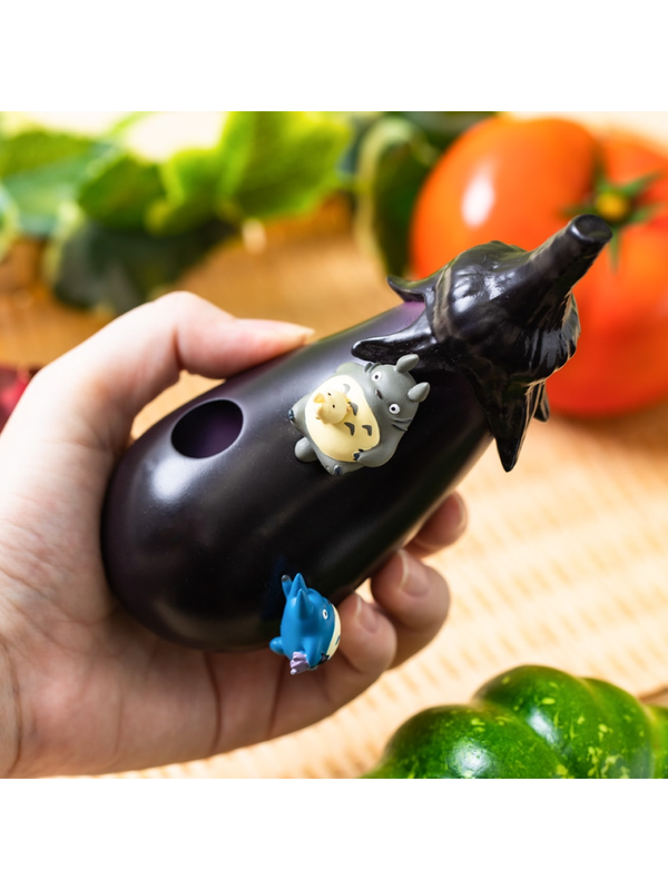 My Neighbor Totoro Vegetable One-Piece Vase – Eggplant Design