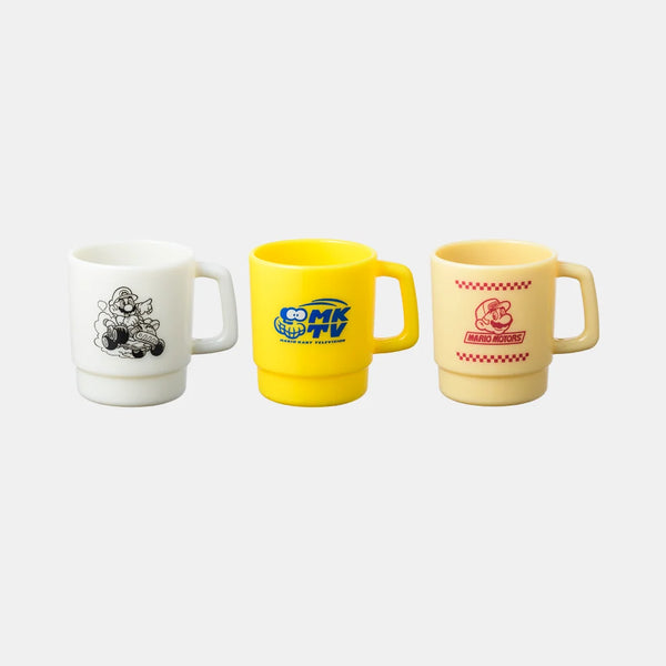 Mario Kart World Stacking Mug Set – 3-Piece Lightweight Plastic Cup Set