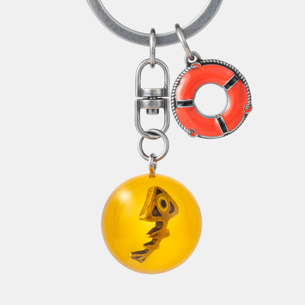 Nintendo Splatoon 3 Salmon Run Gold Salmon Keychain