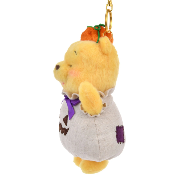 Tokyo Disney Winnie the Pooh Plush Keychain Halloween Pumpkin Bag Charm