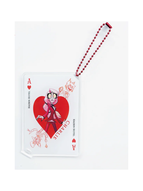 Hazbin Hotel Charlie Playing Card Acrylic Stand & Keychain [Pre-order]