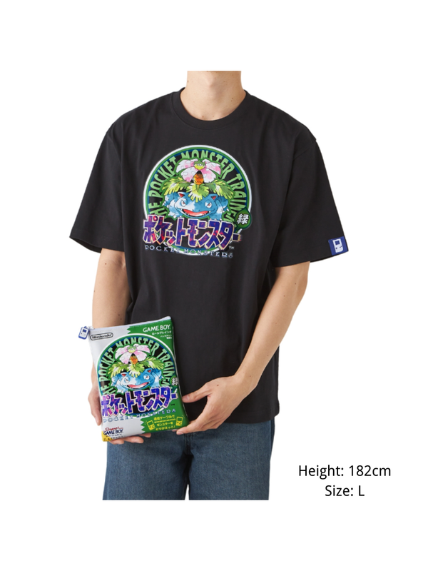 Pokemon Green Game Cartridge Style T-Shirt