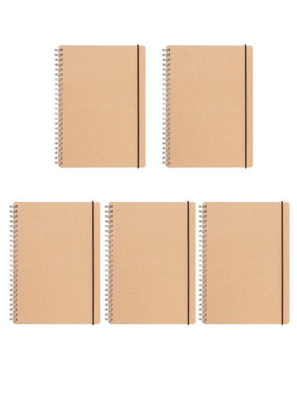 MUJI Double Ring Notebook A5 Dot Grid 70 Sheets with Elastic Band