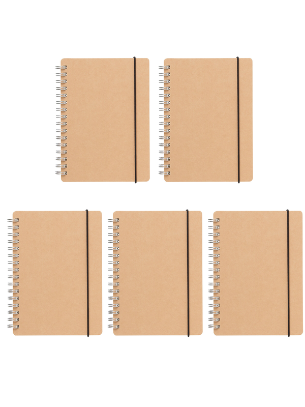 MUJI Double Ring Notebook A6 Dot Grid 70 Sheets with Elastic Band