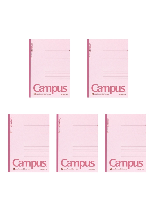 Kokuyo Campus Notebook B5, 7mm Ruled Lined Notebook, 30 Sheets