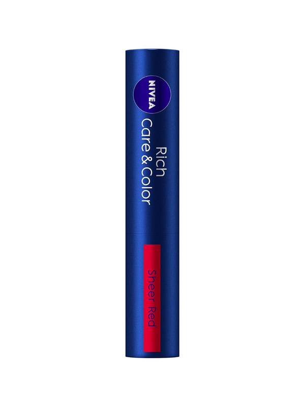 NIVEA Rich Care & Color Lip Balm Sheer Red 2g