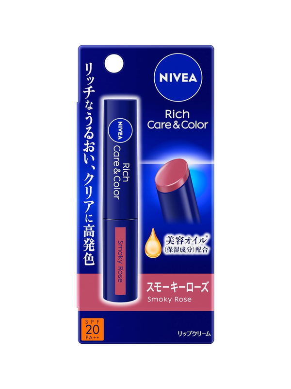 NIVEA Rich Care & Color Lip Balm Smoky Rose 2g