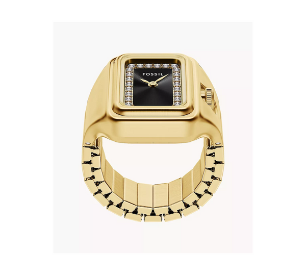 Raquel Gold Tone Stainless Steel Watch Ring