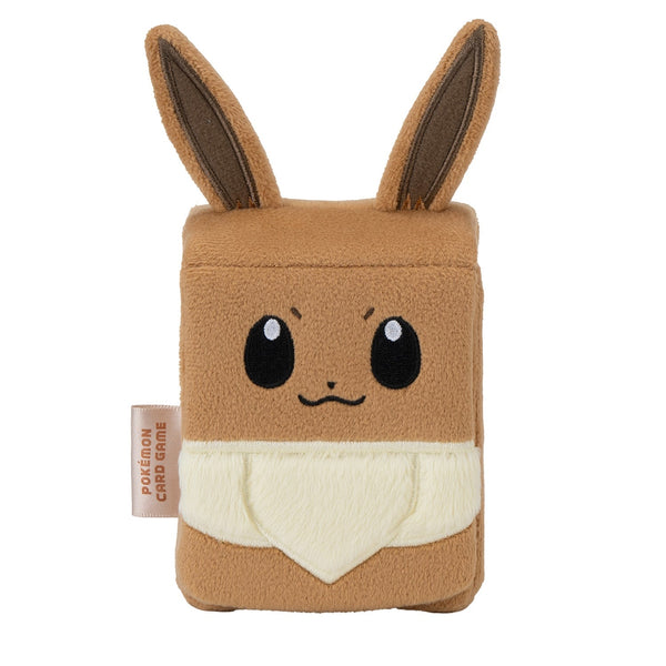 Pokemon Card Game Plush Deck Case Eevee Card Storage Box