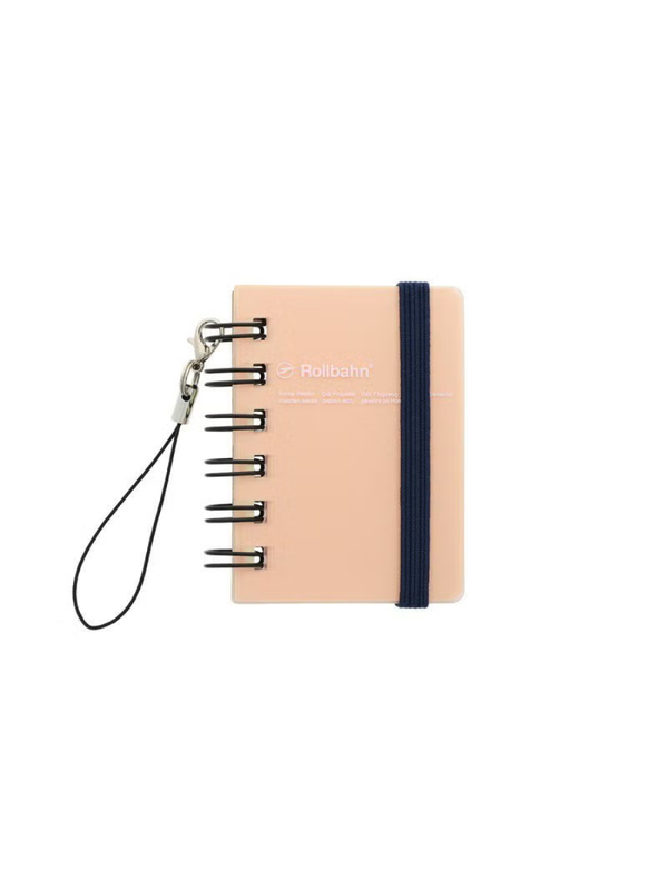 Rollbahn Micro Mini Notebook Clear Cover 120 Pages Grid Keychain Memo Pad Pocket Size Japan