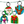 Load image into Gallery viewer, LEGO Christmas Ornaments Building Set
