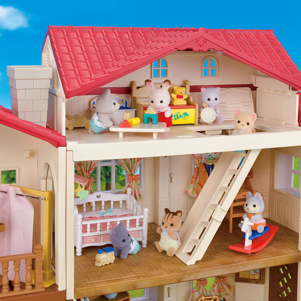Sylvanian Families Red Roof House Secret Attic Playset