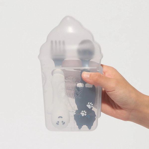 Starbucks Halloween 2025 Cat & Ghost Cutlery Set