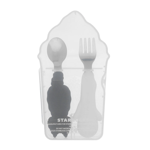 Starbucks Halloween 2025 Cat & Ghost Cutlery Set