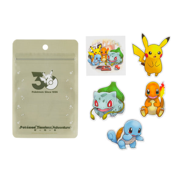 Pokemon Timeless Adventure Kanto Sticker Set (5 Pieces)