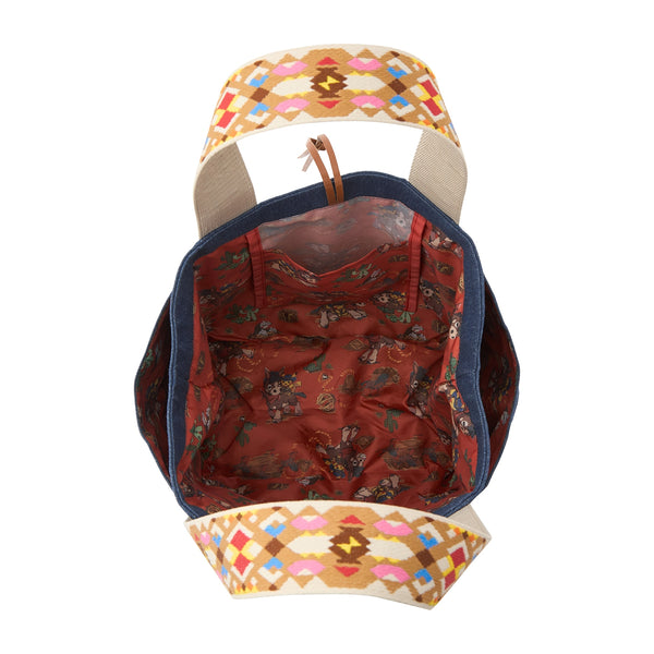 Pokemon Run Run Desert Denim Tote Bag