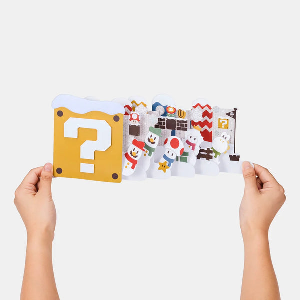 Super Mario Winter Pop-Up Greeting Card