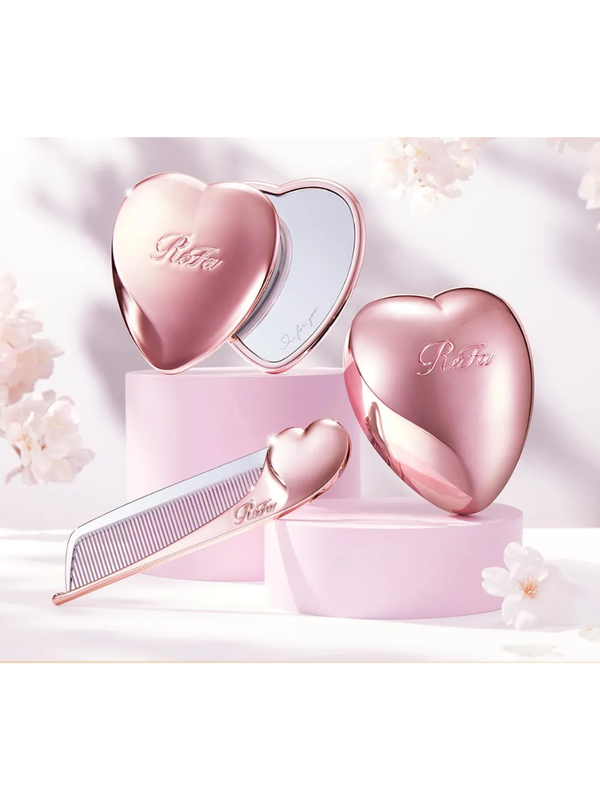 ReFa HEART MIRROR & Comb Set