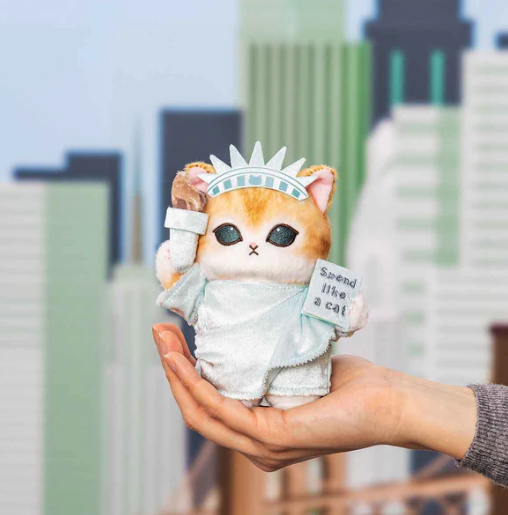 mofusand – Mofumofu Journey Statue of Liberty Meow Mascot Keychain