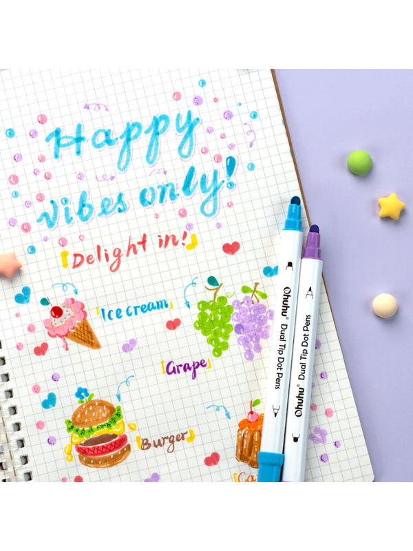 Ohuhu Dot Marker Pens Set  24 Colors