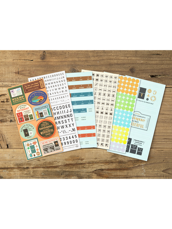 TRAVELER'S notebook 2027 Diary Customization Sticker Set