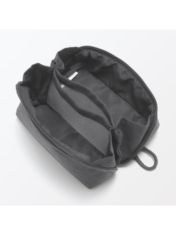 MUJI Wrinkle Nylon Wide Open Pouch Small