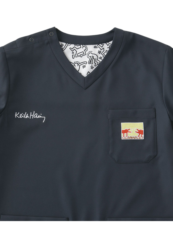 Scrub Canvas Club Keith Haring Unisex Scrub Top